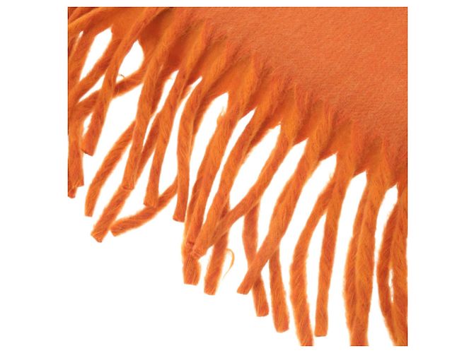 Stola in cashmere Hermès arancione - vista 8