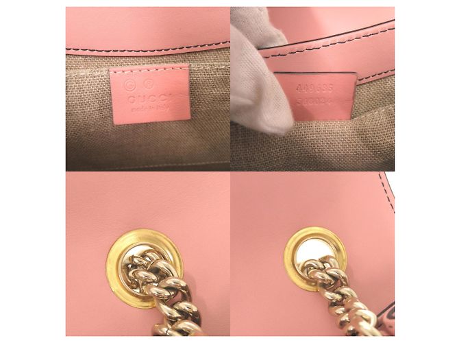 Borsa a Spalla Gucci Emily in Pelle Micro Guccissima Rosa - vista 9