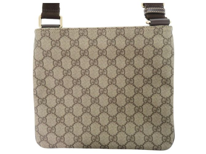 Borsa a Spalla Gucci GG Supreme Beige - vista 3