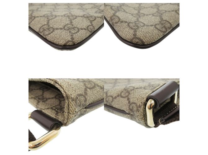 Borsa a Spalla Gucci GG Supreme Beige - vista 4