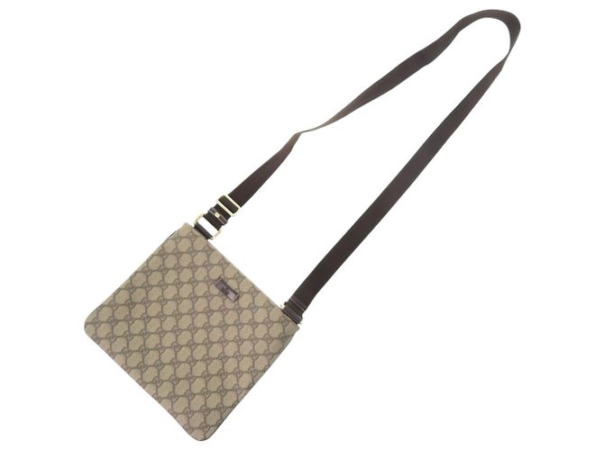Borsa a Spalla Gucci GG Supreme Beige - vista 8