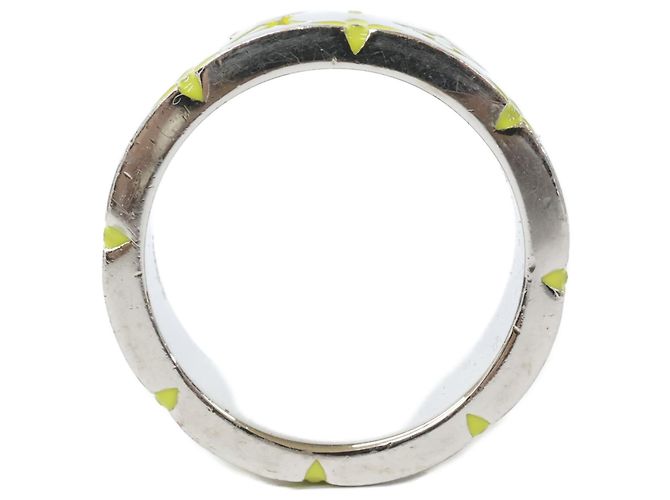 Anello a fascia LV Mosaic di Louis Vuitton Argento Giallo - vista 5