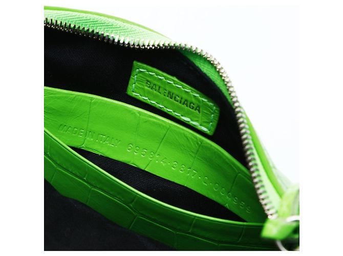 Borsa a spalla mini Le Cagoule di Balenciaga Verde - vista 10