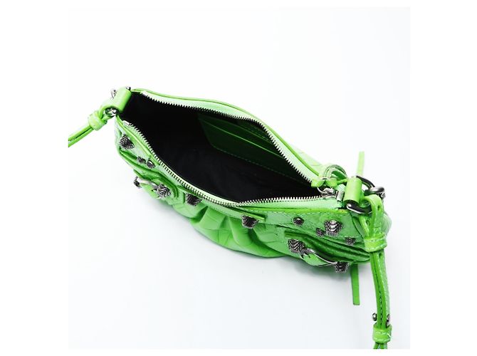 Borsa a spalla mini Le Cagoule di Balenciaga Verde - vista 11