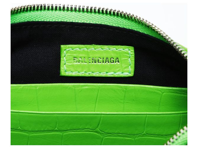 Borsa a spalla mini Le Cagoule di Balenciaga Verde - vista 9