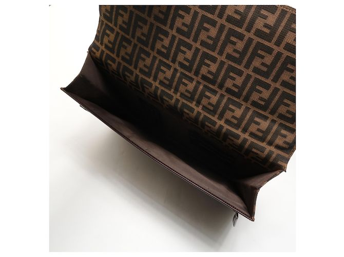 Fendi Zucca Canvas Aktentasche Braun - Ansicht 11
