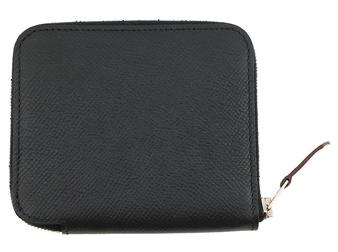 Azap Monedero de cuero Epsom negro Hermès - vista 3