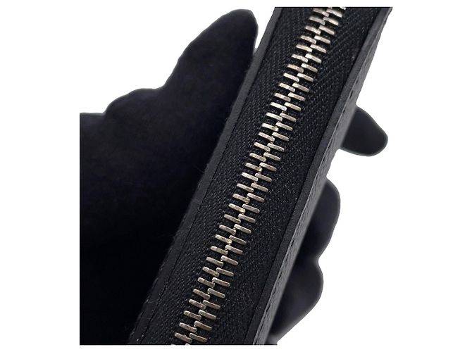 Azap Monedero de cuero Epsom negro Hermès - vista 6