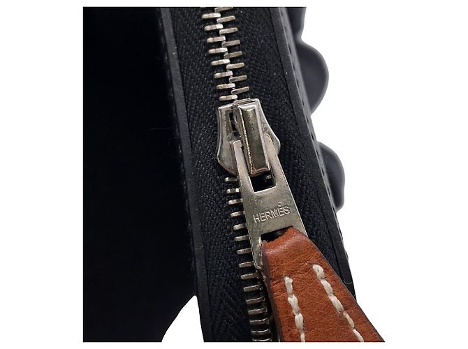 Azap Monedero de cuero Epsom negro Hermès - vista 7