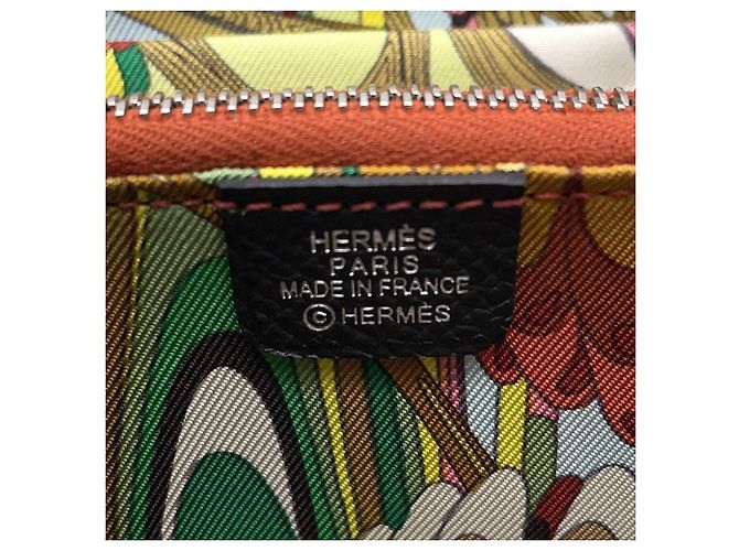 Azap Monedero de cuero Epsom negro Hermès - vista 9
