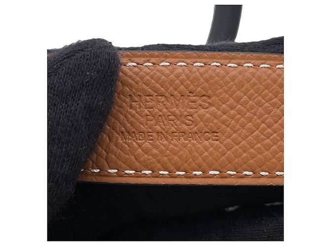 Cintura Hermès Gamma in Nero e Oro D'oro - vista 14