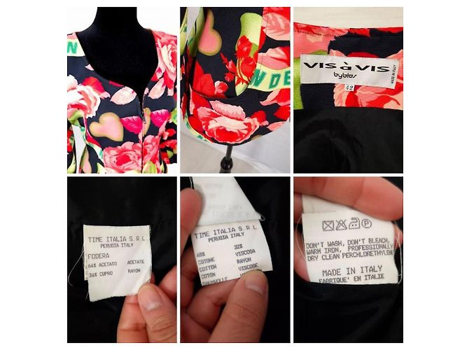 Vis à Vis Byblos giacca pop anni 1990s Multicolore - vista 8