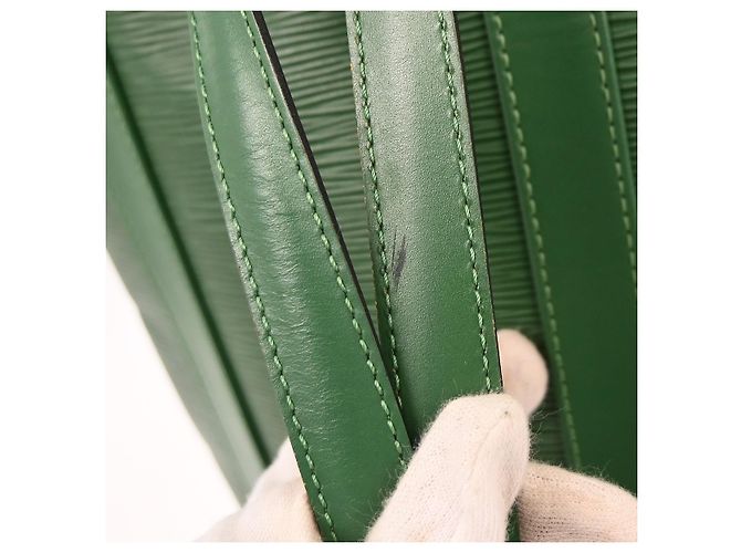 Zaino Randonnee in pelle Epi PM Louis Vuitton Verde - vista 6