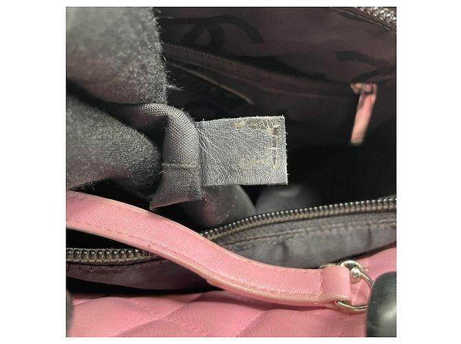 Bolso tote de la línea Cambon de Chanel Negro Rosa - vista 17