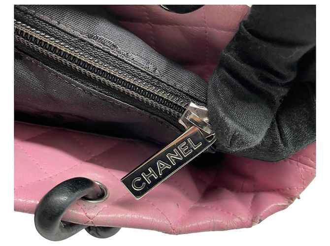 Bolso tote de la línea Cambon de Chanel Negro Rosa - vista 18
