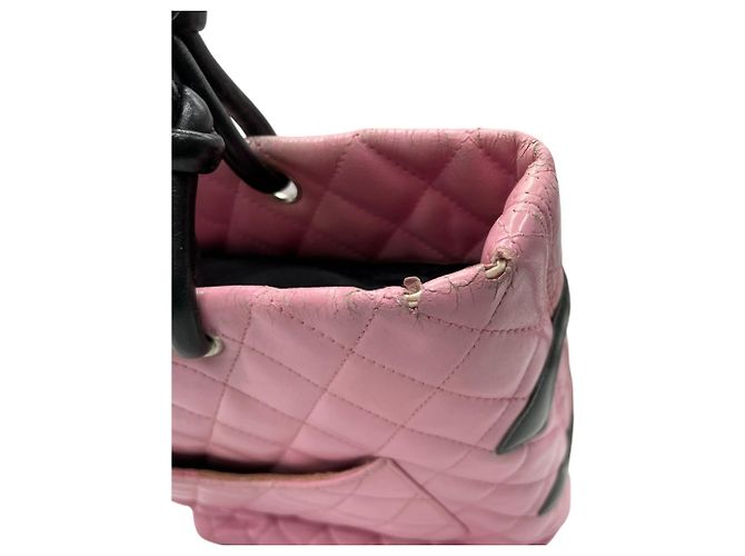 Bolso tote de la línea Cambon de Chanel Negro Rosa - vista 21
