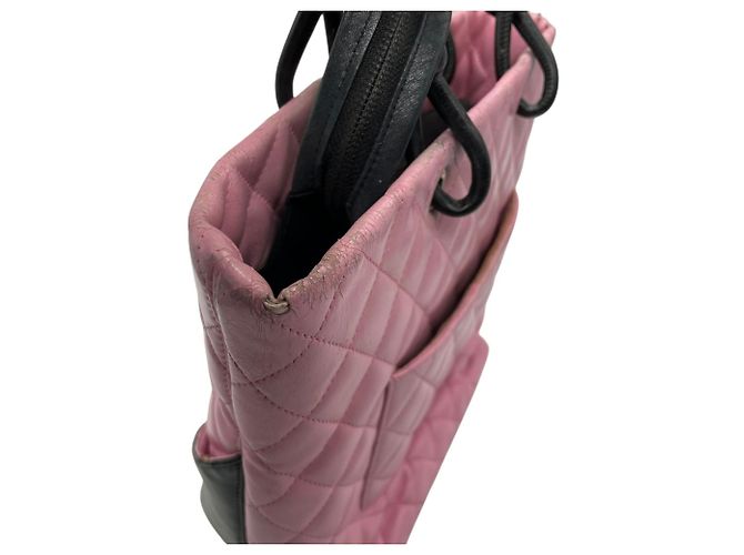 Bolso tote de la línea Cambon de Chanel Negro Rosa - vista 23