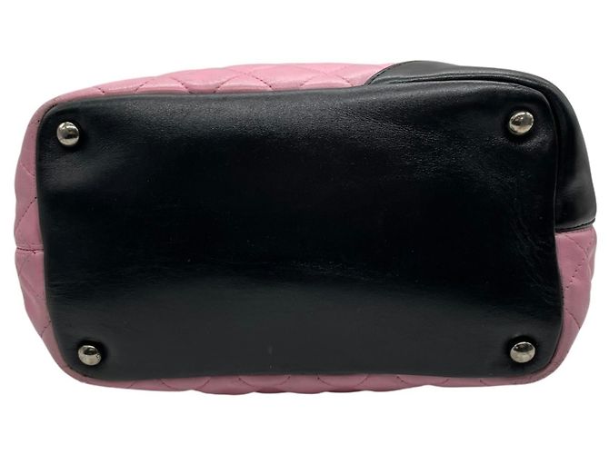 Bolso tote de la línea Cambon de Chanel Negro Rosa - vista 9
