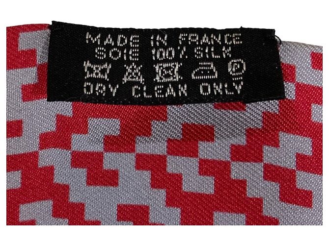 Hermès HERMES Sciarpa Maxi Twilly TOUT EN CARRE Rossa da Donna Rosso - vista 6