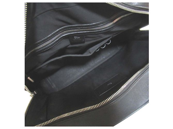 Christian Dior Borsa in pelle Dior Homme Nero - vista 10
