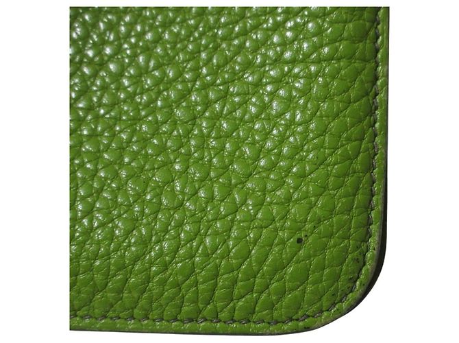 Hermès Hermes Dogon GM Long Wallet in Green - view 10