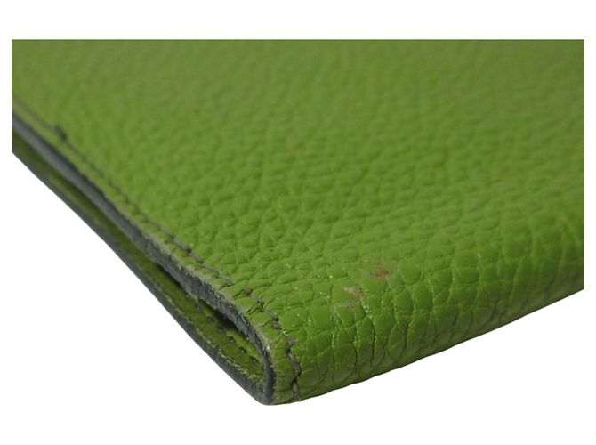 Hermès Hermes Dogon GM Long Wallet in Green - view 14