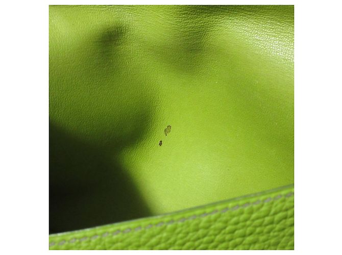 Hermès Hermes Dogon GM Long Wallet in Green - view 15