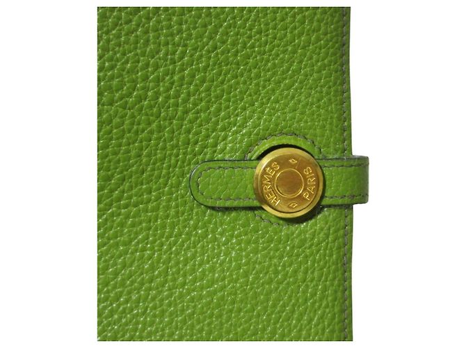 Hermès Hermes Dogon GM Long Wallet in Green - view 4
