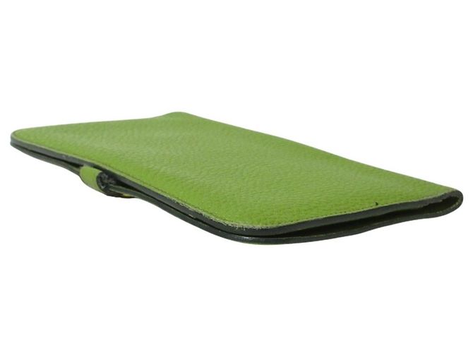 Hermès Hermes Dogon GM Long Wallet in Green - view 6