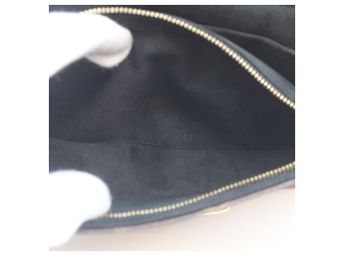 Borsa a Spalla Saint-Placide in Taurillon Noir Monogram Louis Vuitton Marrone Nero - vista 15