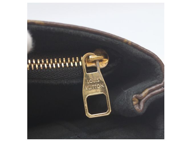 Borsa a Spalla Saint-Placide in Taurillon Noir Monogram Louis Vuitton Marrone Nero - vista 16