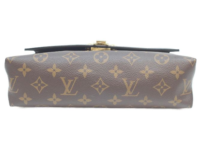 Borsa a Spalla Saint-Placide in Taurillon Noir Monogram Louis Vuitton Marrone Nero - vista 7