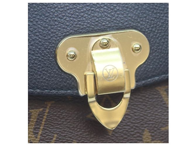 Borsa a Spalla Saint-Placide in Taurillon Noir Monogram Louis Vuitton Marrone Nero - vista 9