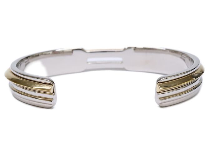 Saint Laurent Two-Tone Cuff Bangle - view 3