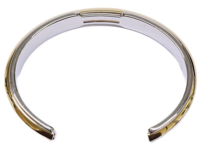 Saint Laurent Two-Tone Cuff Bangle - view 5