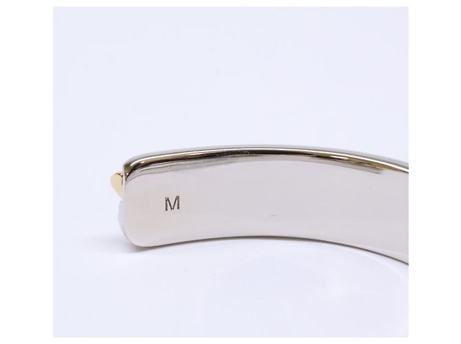 Saint Laurent Two-Tone Cuff Bangle - view 7