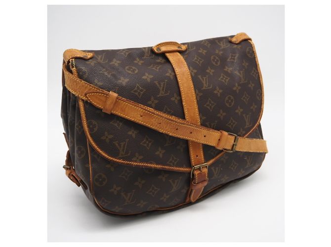 Borsa a Spalla Saumur 35 Monogramma Louis Vuitton Marrone - vista 2