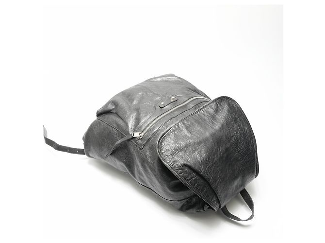 Balenciaga Leder Reiserrucksack Schwarz - Ansicht 10