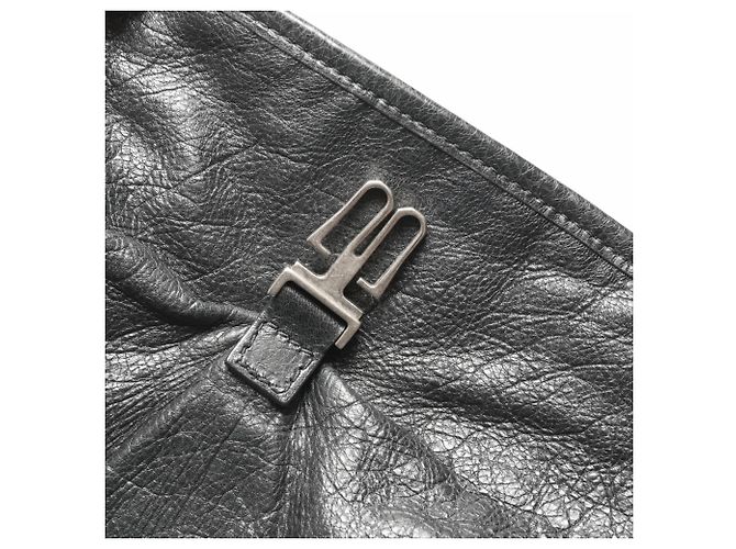 Balenciaga Leder Reiserrucksack Schwarz - Ansicht 13