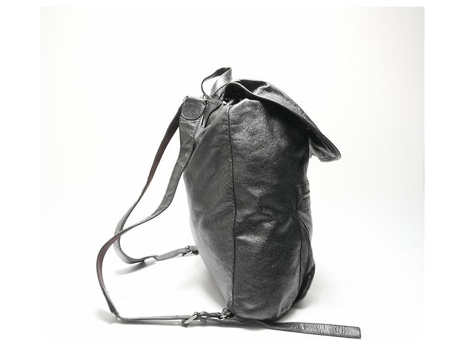 Balenciaga Leder Reiserrucksack Schwarz - Ansicht 4