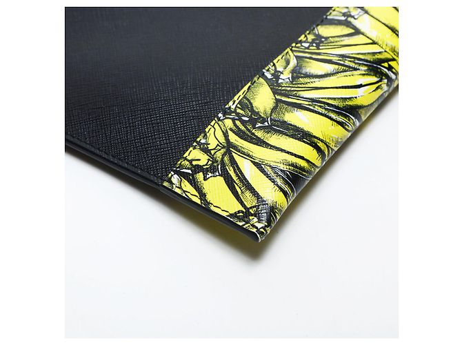 Prada Saffiano Active Botanical Clutch Bag - view 5