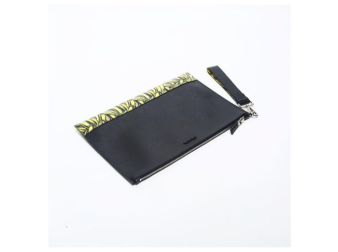 Prada Saffiano Active Botanical Clutch Bag - view 9