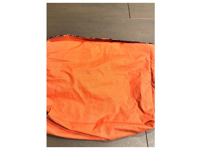 Borsa Tote Arancione "Christian Dior" Dioriviera Nero - vista 3