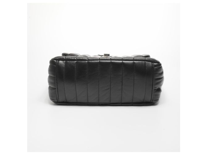 Bolsa de ombro de couro acolchoada Balenciaga Manaco Preto - vista 12