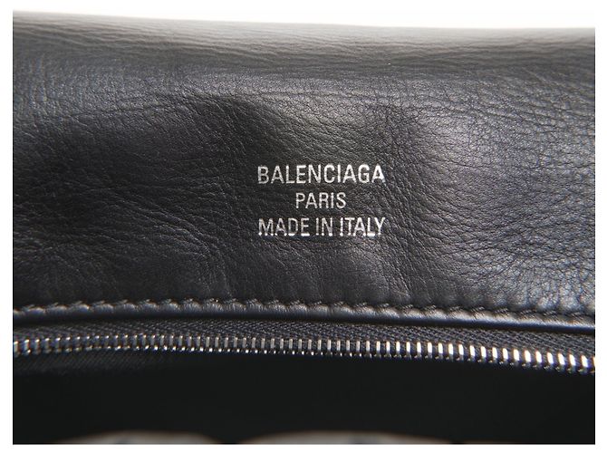Bolsa de ombro de couro acolchoada Balenciaga Manaco Preto - vista 4