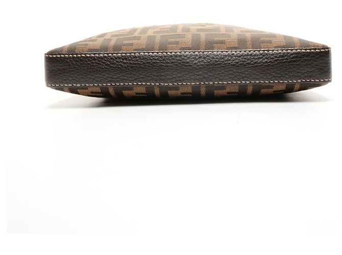 Fendi Zucca Canvas Schultertasche Braun - Ansicht 7