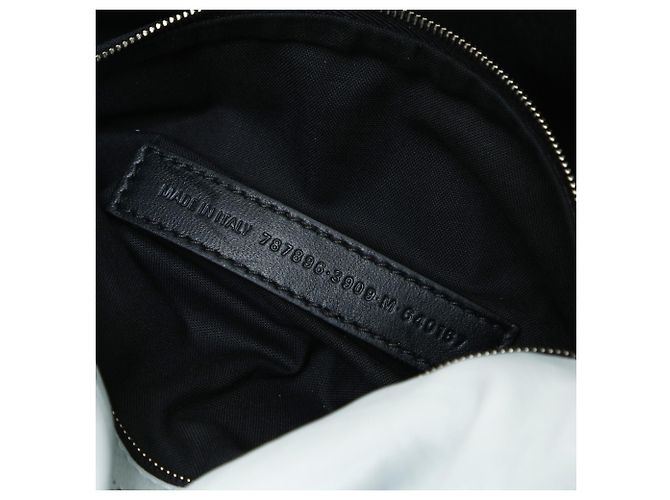 Borsa in pelle a spalla Balenciaga Monaco Blu - vista 11