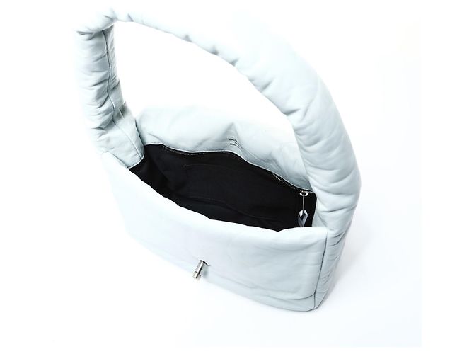 Borsa in pelle a spalla Balenciaga Monaco Blu - vista 12