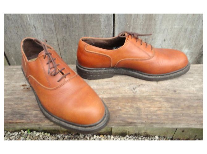Autre Marque Richelieu King Street Scarpe Stringate in Pelle Marrone Chiaro - vista 3