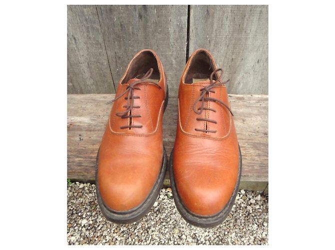 Autre Marque Richelieu King Street Scarpe Stringate in Pelle Marrone Chiaro - vista 4